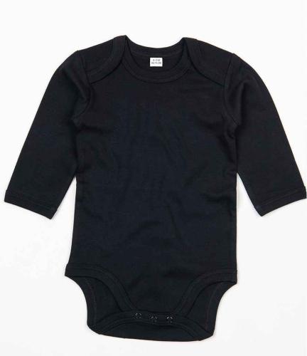 BabyBugz Baby Long Sleeve Bodysuit - BLK - 0-3